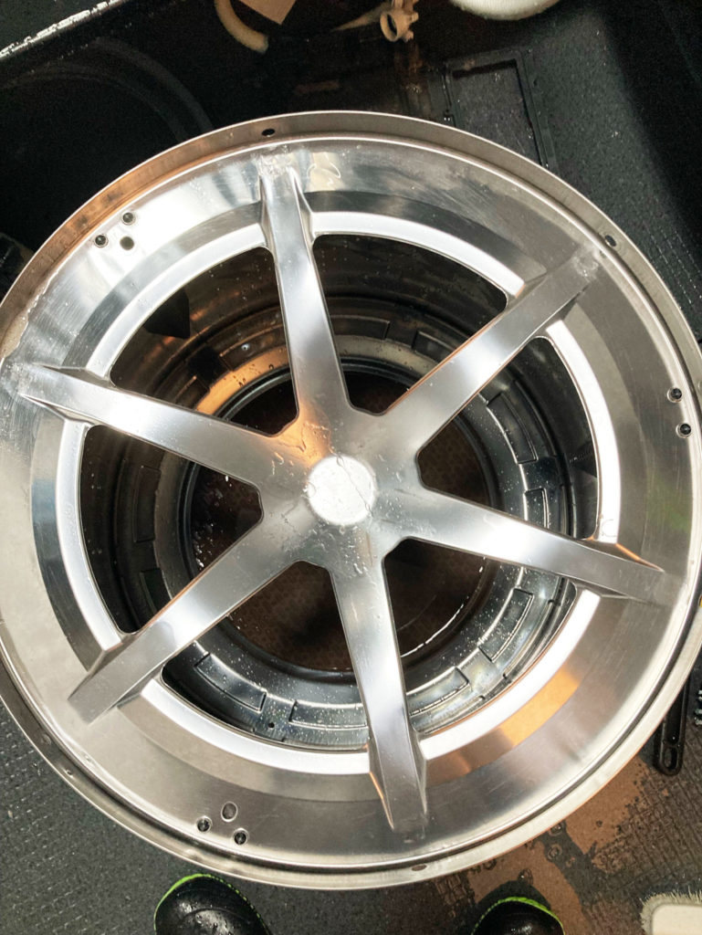 パナソニック　ドラム式洗濯機　洗濯槽を外さないと洗えないところ